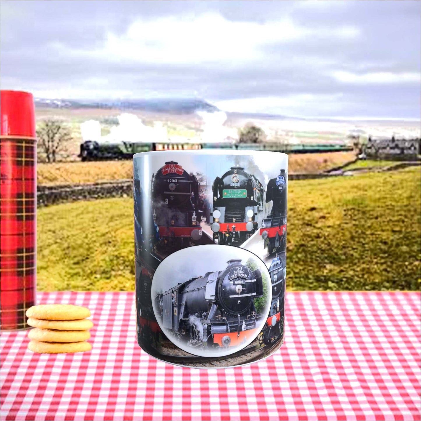 Classic Iconic Steam Locomotive Trains Mug Gift