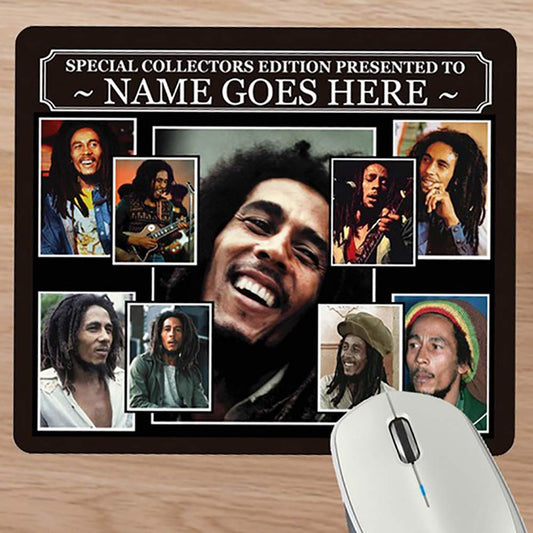 Bob Marley Personalised Icon Mouse Mat Gift