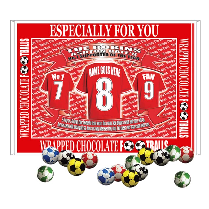 Bristol City Football Shirt Personalised Gift Boxed Sweets
