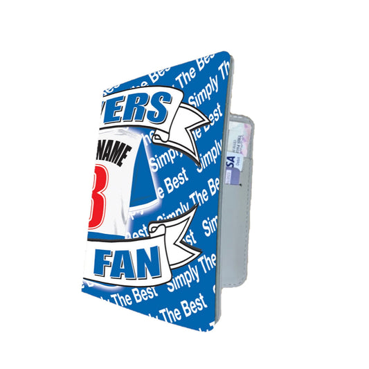 Blackburn Personalised Football Shirt Travel Passport Holder Case Gift Present