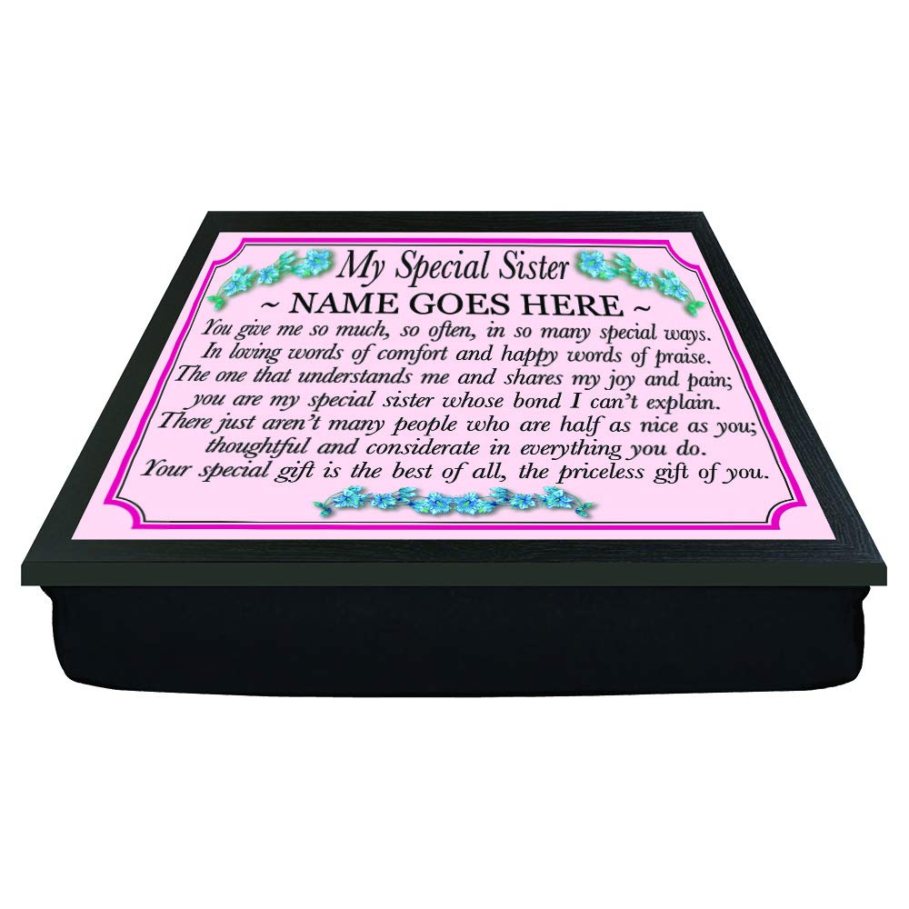 My Special Sister personalised lap tray gift