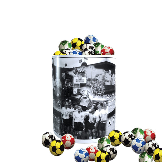 F.A. Cup Final 1961 Tott Football Ceramic Mug with Chocolate Footballs Gift