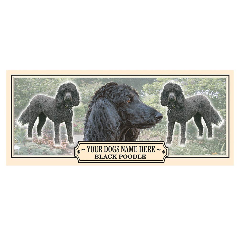 Black Poodle Personalised Dog Breed Gift Mug