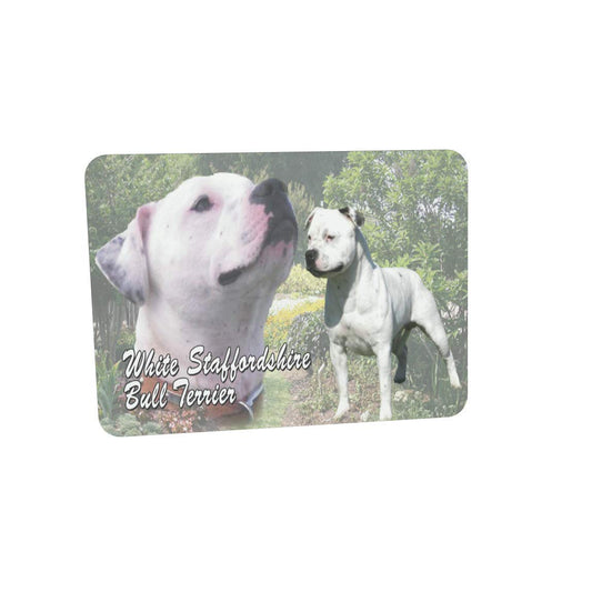White Staffy Staffordshire Bull Terrier Dog Breed Mouse Mat Gift