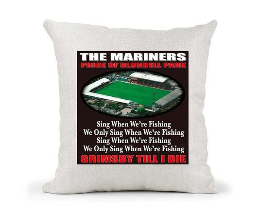 Grimsby Football Anthem Song Chant Cushion Cover Gift