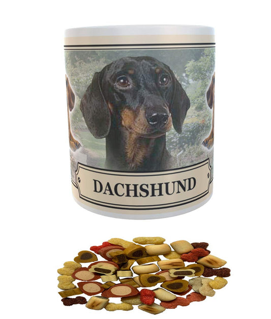Dachshund Dog Breed Gift Mug with Treats
