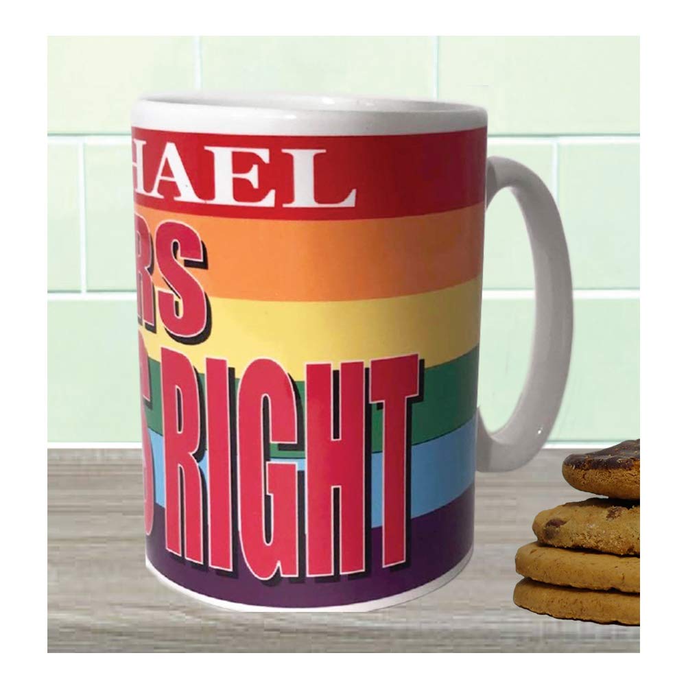 Mrs Always Right Gay Pride Personalised Gift Mug
