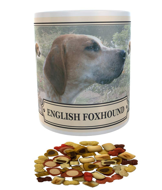 English Foxhound Dog Breed Gift Mug with Treats