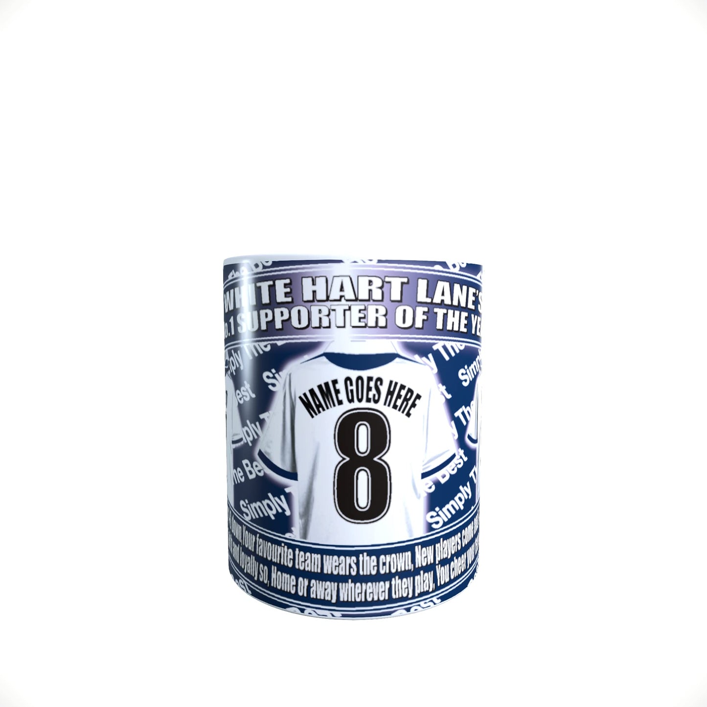 Tott Personalised Football Team Shirt Mug Gift with Chocolate Footballs