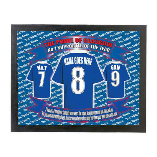 Glasgow The Teddy Bears Personalised Football Shirt Picture Gift