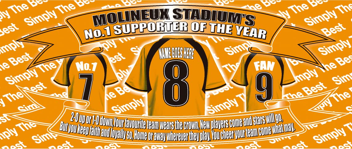 Wolves Football Team Shirt Personalised Mug Gift with Chocolate Footballs