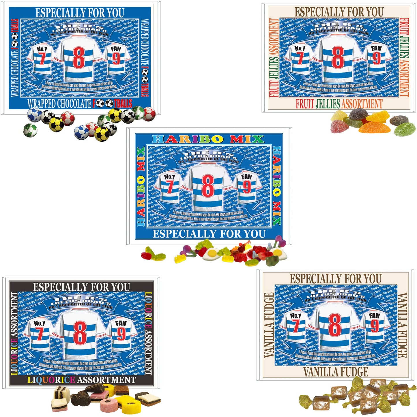 Queens PR Football Shirt Gift Boxed Sweets
