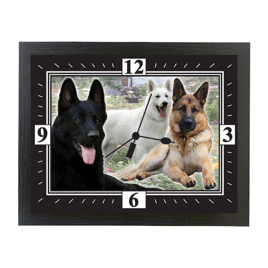 Group of German Shepherd Dog Breed Gift Clock