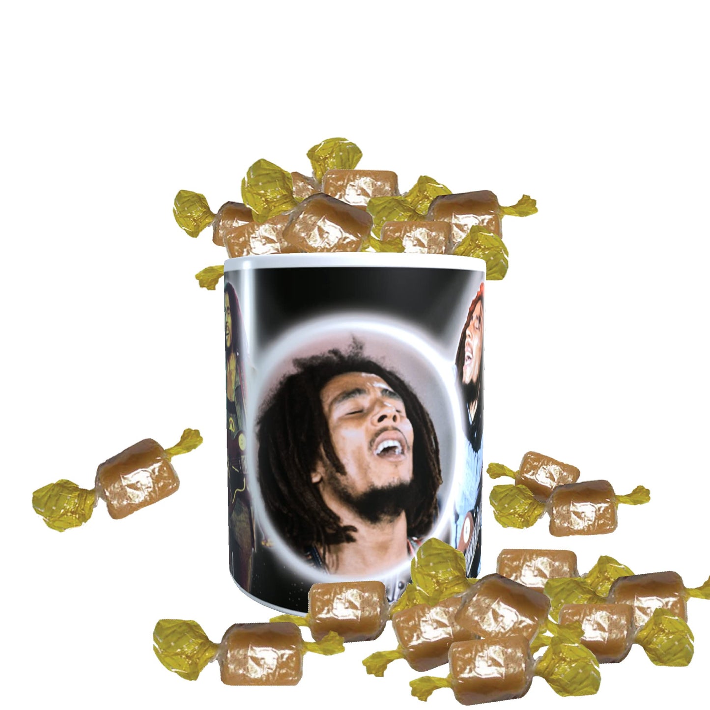 Bob Marley Icon Gift Mug with Sweets