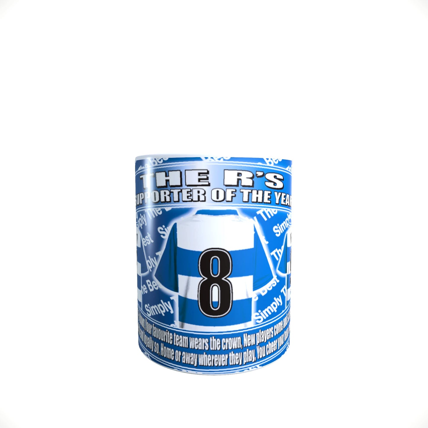 Queens PR Football Team Shirt Mug Gift with Chocolate Footballs
