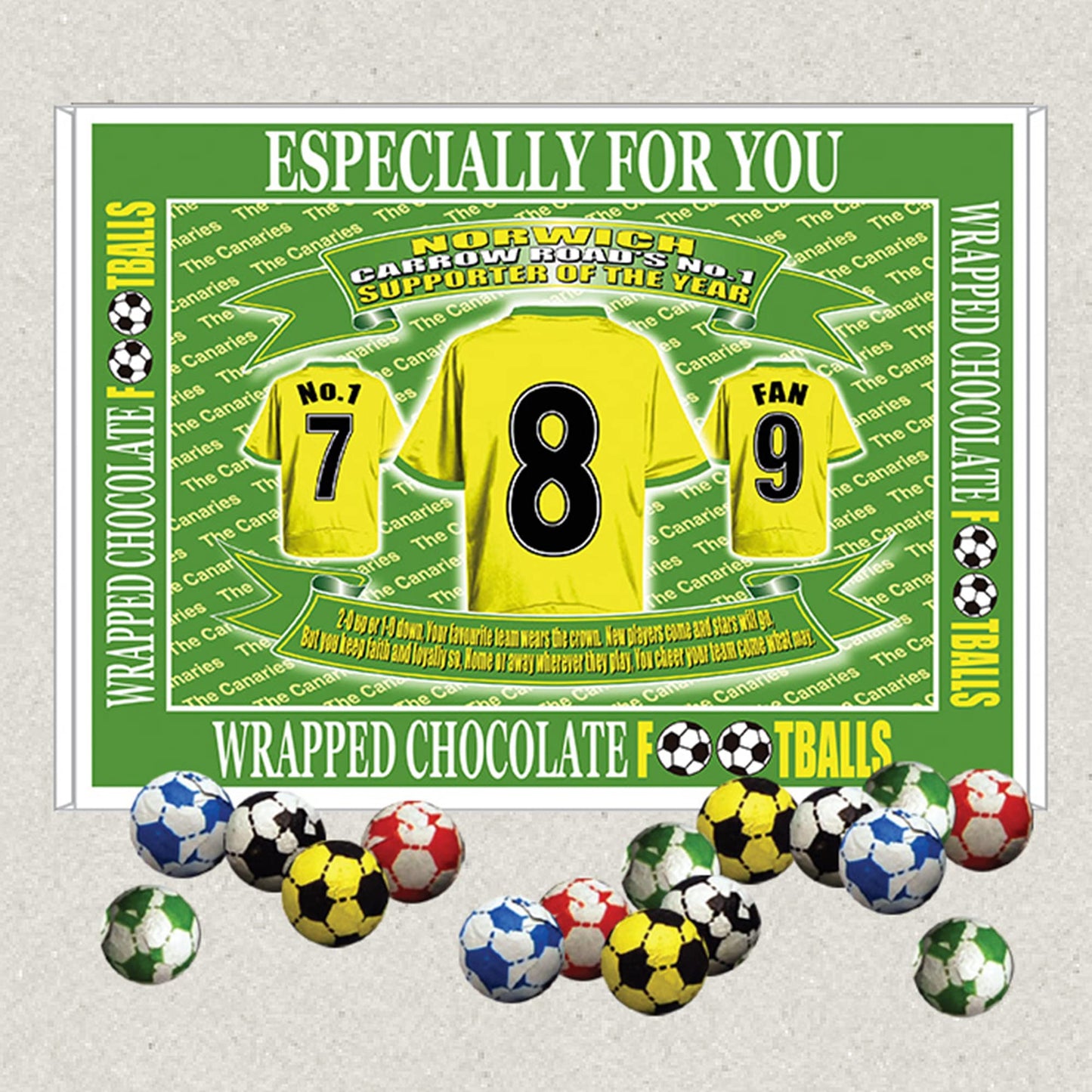 Norwich Football Shirt Gift Boxed Sweets