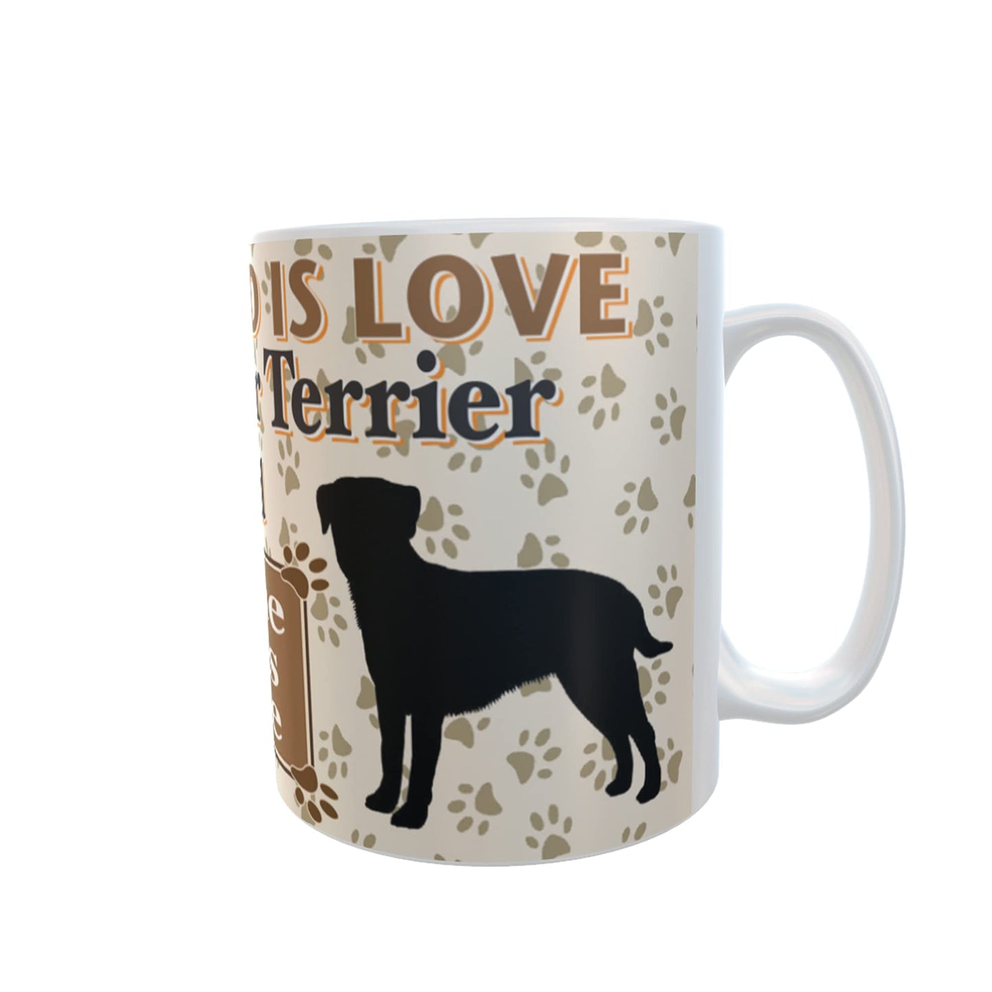 All You Need is Love and a Border Terrier Dog Personalised Mug Gift