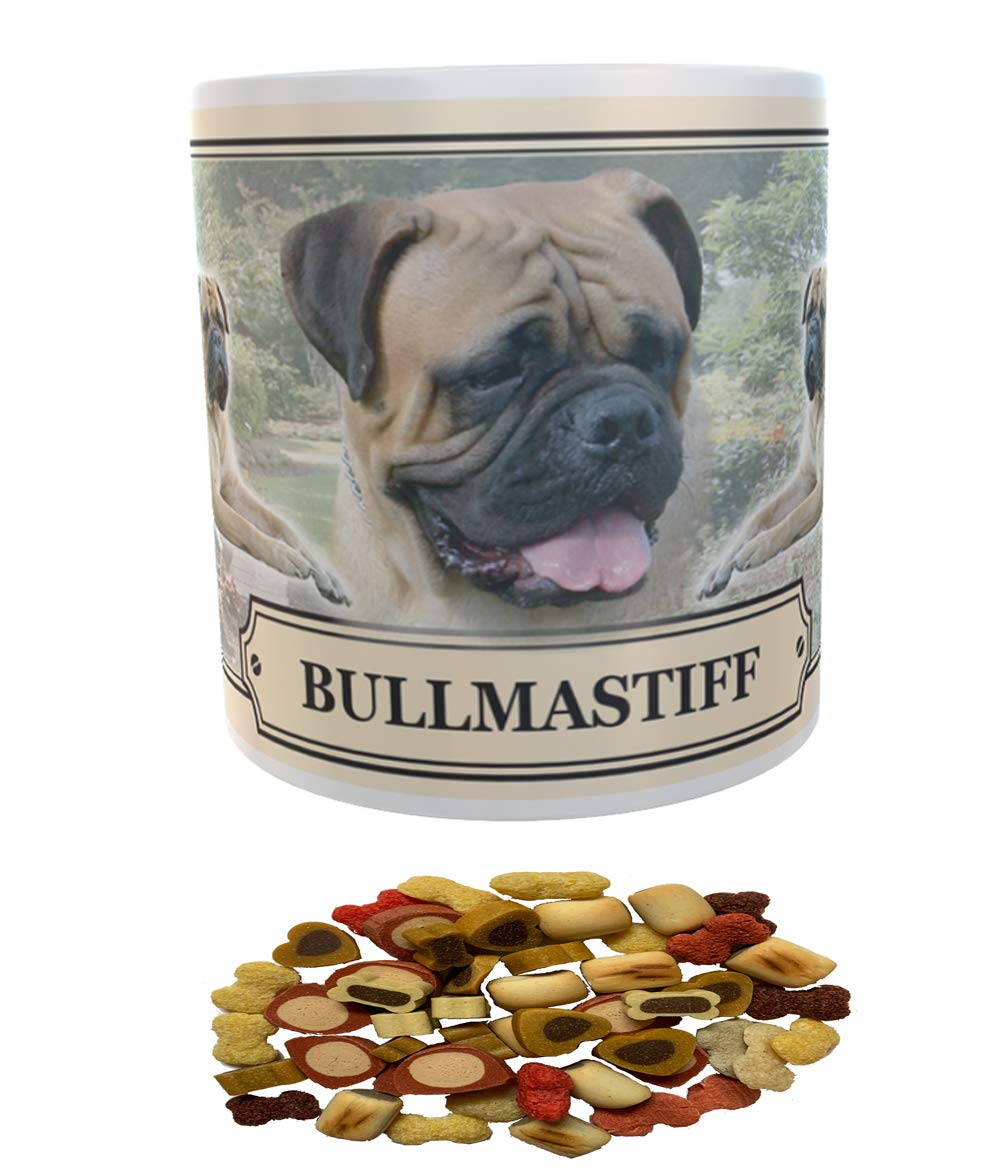 Bullmastiff Dog Breed Gift Mug with Treats