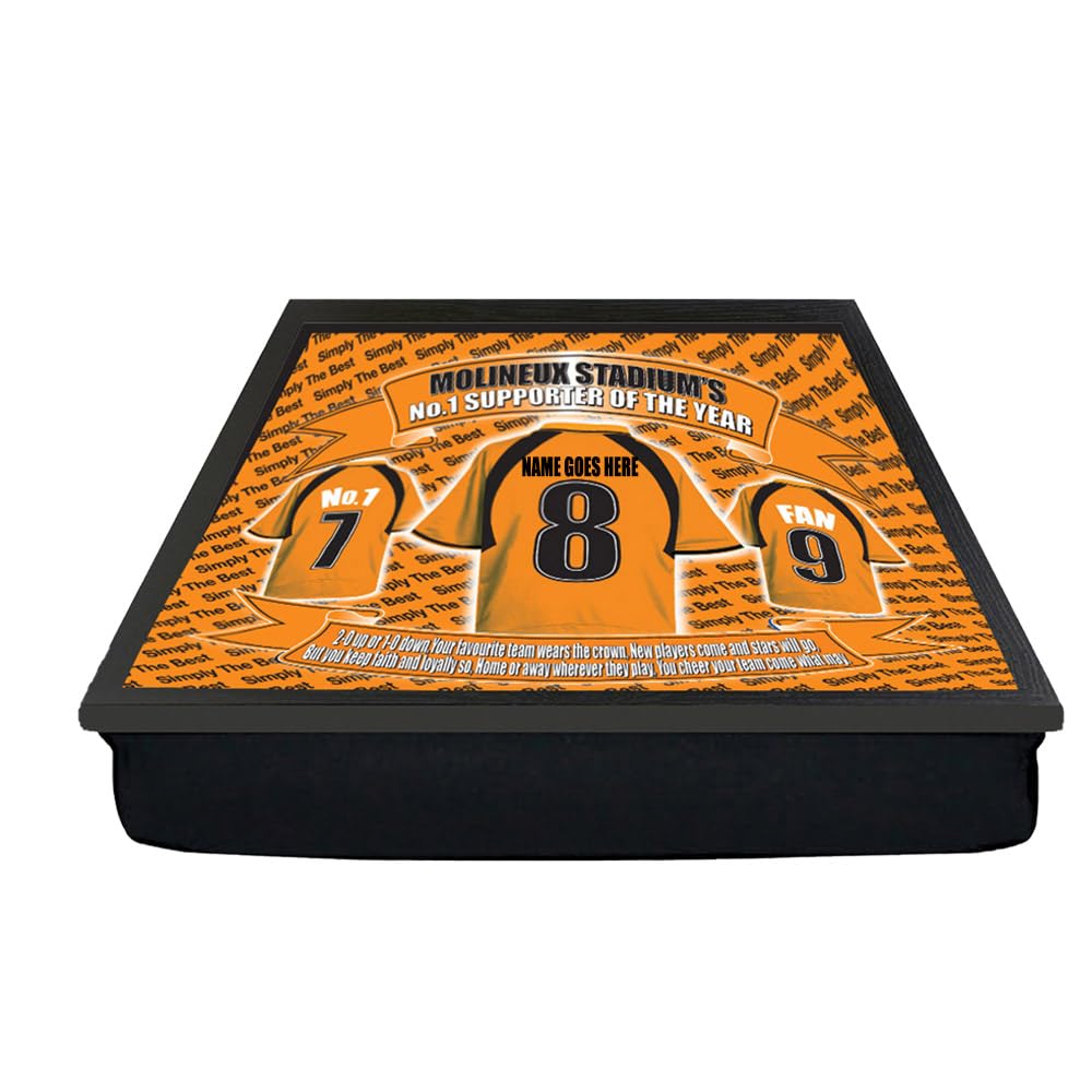 WOLVES Personalised Football Shirt Lap Tray And Mug Gift Set