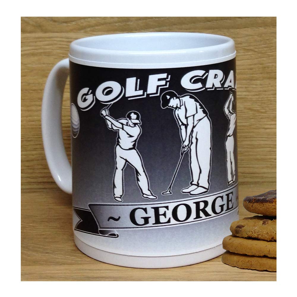 Golf Crazy Personalised Sports Hobby Gift Mug