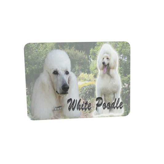 White Poodle Dog Breed Mouse Mat Gift