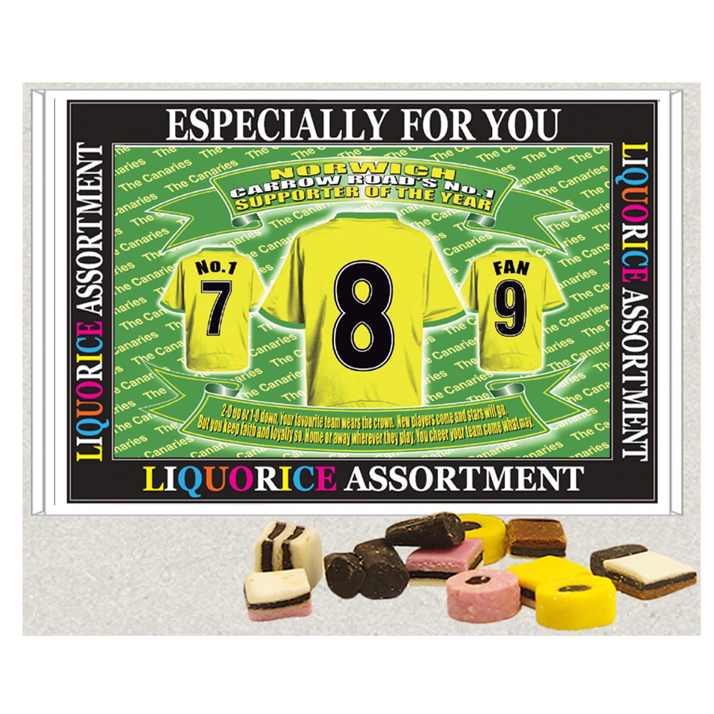 Norwich Football Shirt Gift Boxed Sweets