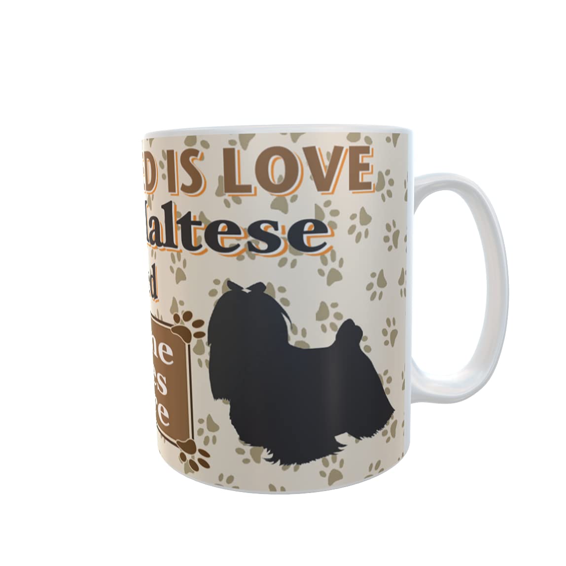 All You Need is Love and a Maltese Dog Personalised Mug Gift