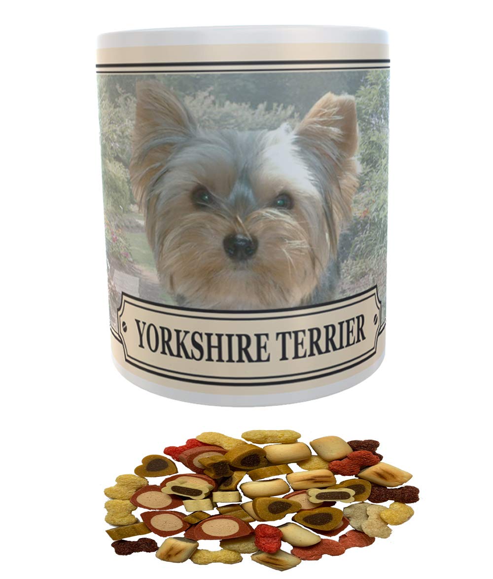 Yorkshire Terrier Dog Breed Gift Mug with Treats