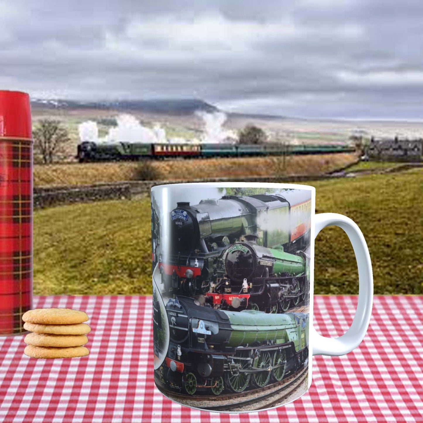 Classic Iconic Steam Locomotive Trains Mug Gift