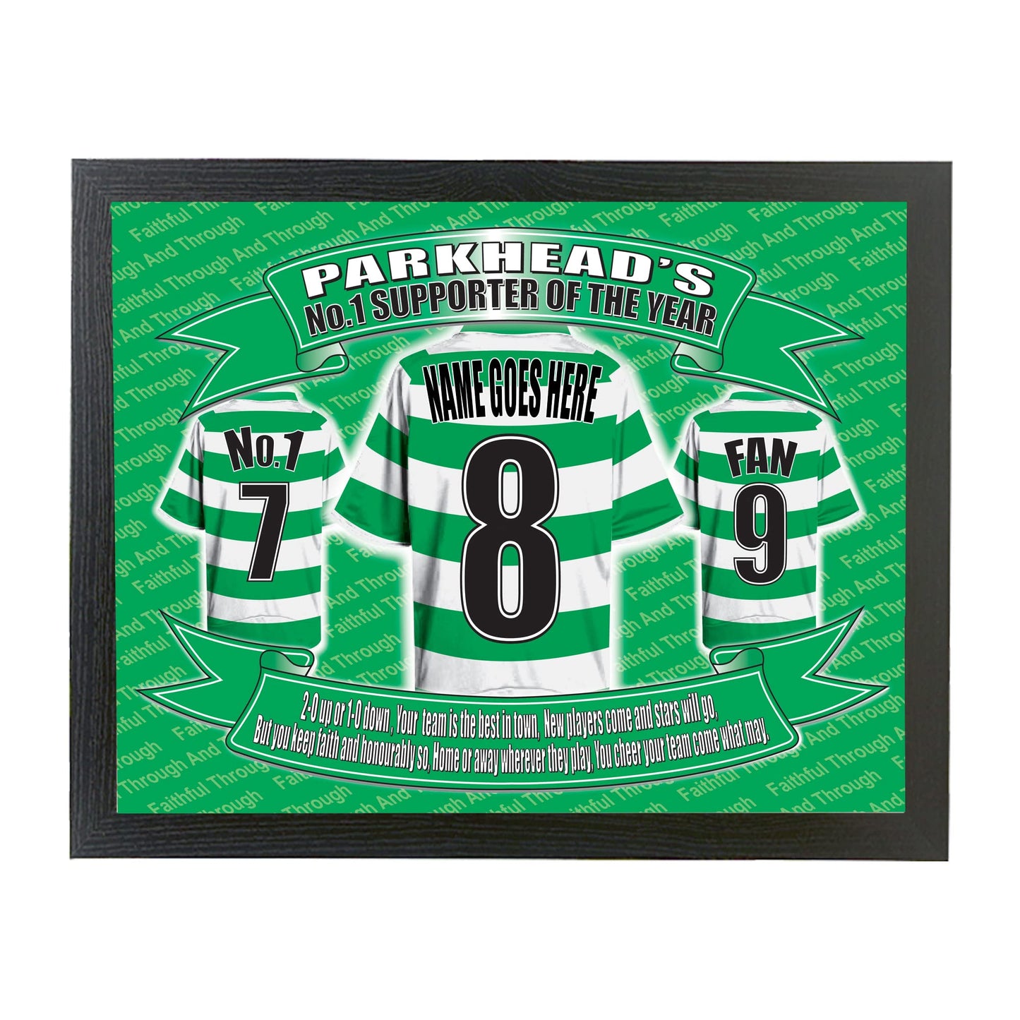 The Celts Personalised Lap Tray - Cushion Base - Personalise with up to 12 Letters - Gift Present