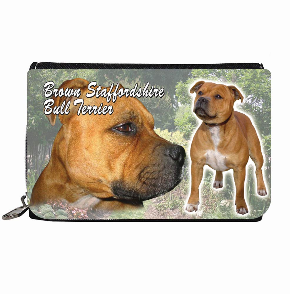 Brown Staffy Staffordshire Bull Terrier Dog Breed Gift Purse
