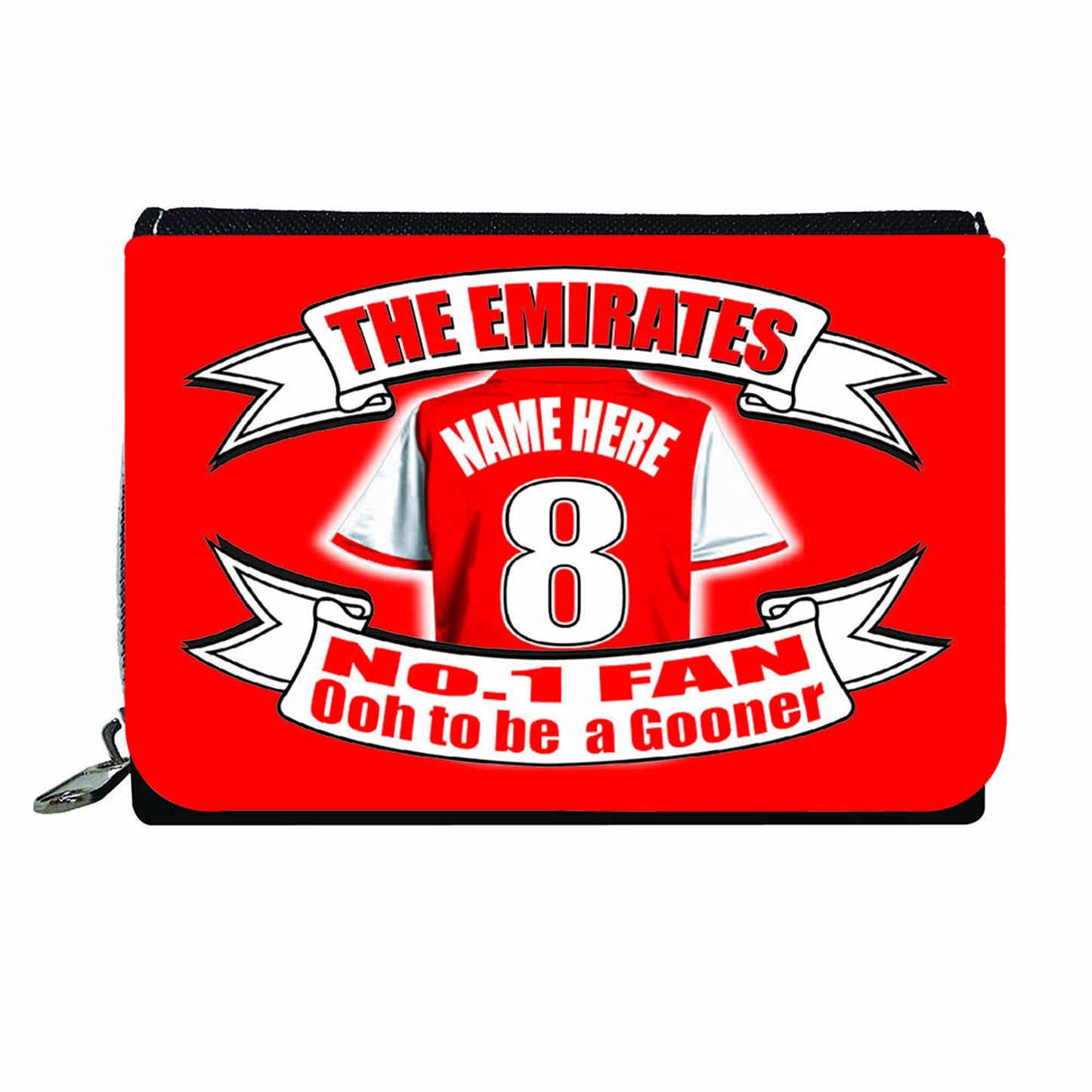 Arsenal Football Team Shirt Personalised Purse Gift Present