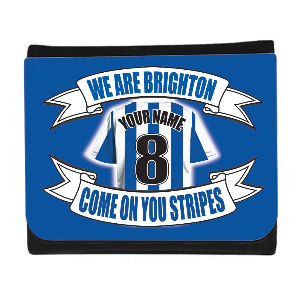 Brighton Football Shirt Personalised Wallet Gift