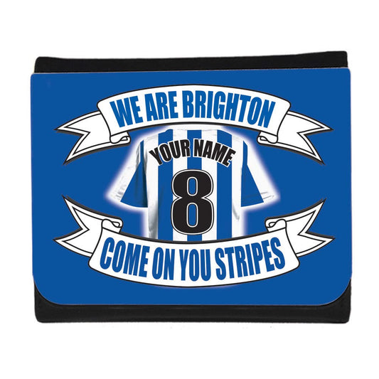 Brighton Football Shirt Personalised Wallet Gift