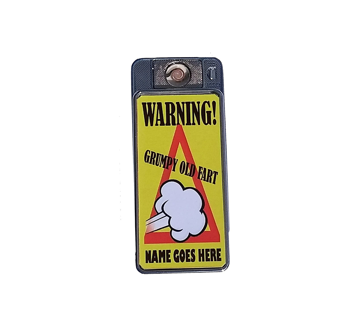 Grumpy Old Fart Personalised Rechargeable Gift Boxed Silver Metal USB Lighter