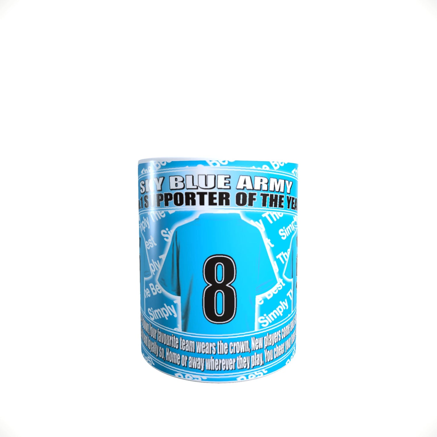 Coventry Football Team Shirt Ceramic Mug Gift with Chocolate Footballs