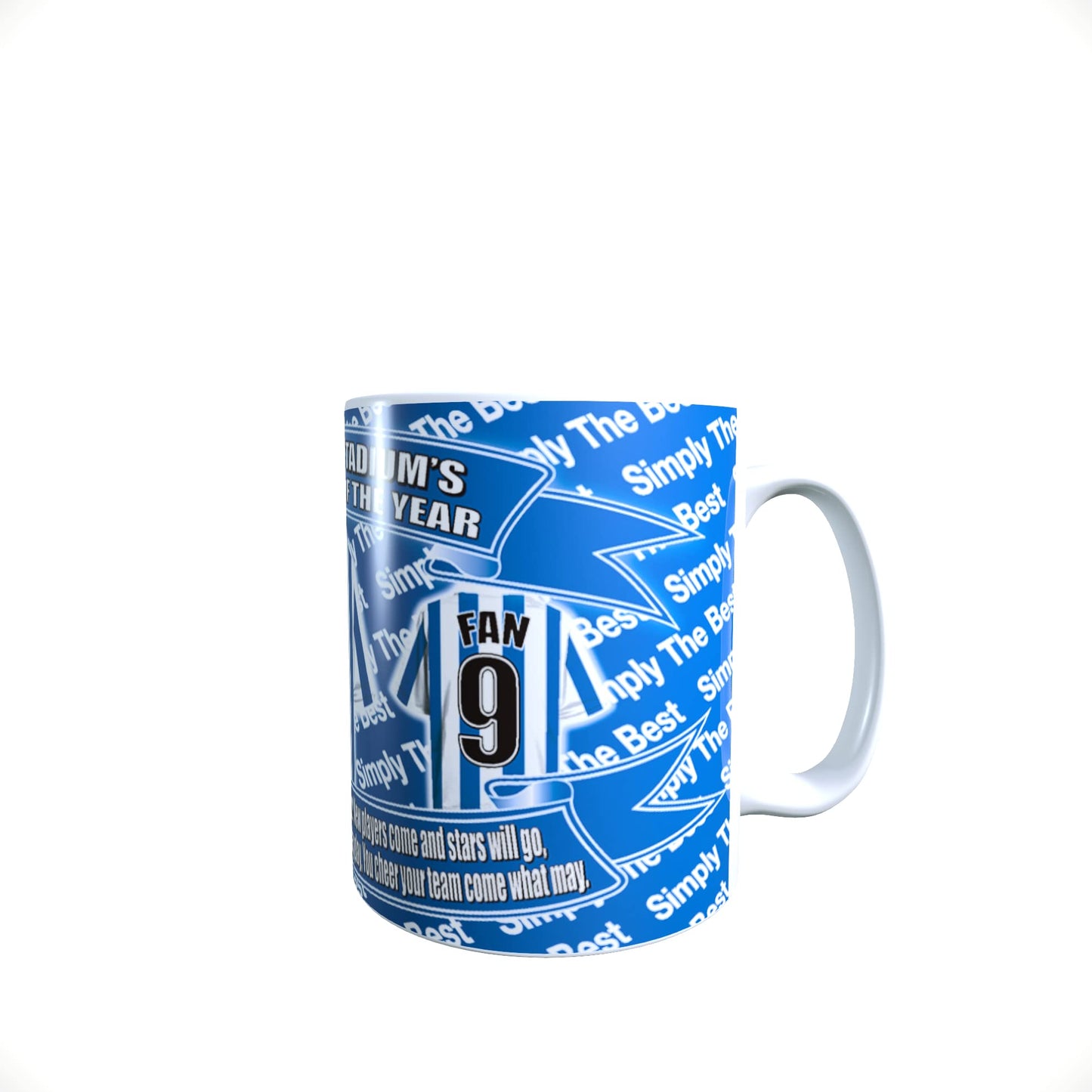 Huddersfield Personalised Football Shirt Lap Tray And Mug Gift Set