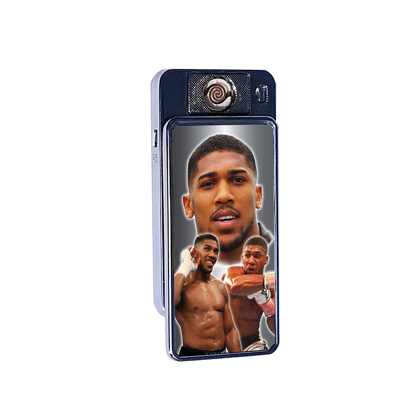Anthony Icon Rechargeable Gift Boxed Silver Metal USB Lighter Boxing Champion