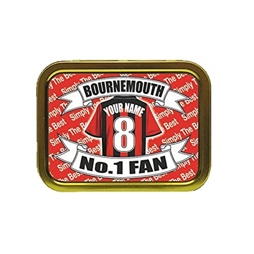 Bournemouth Football Shirt Personalised Tobacco Storage Tin & Products