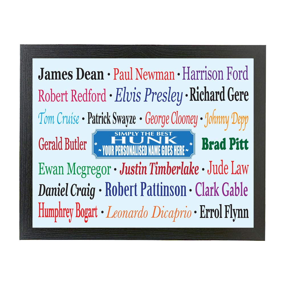 Simply The Best Hunk Personalised Lap Tray Gift
