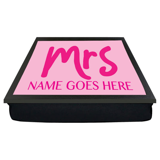 Mrs Any Name Personalised Lap Tray Gift