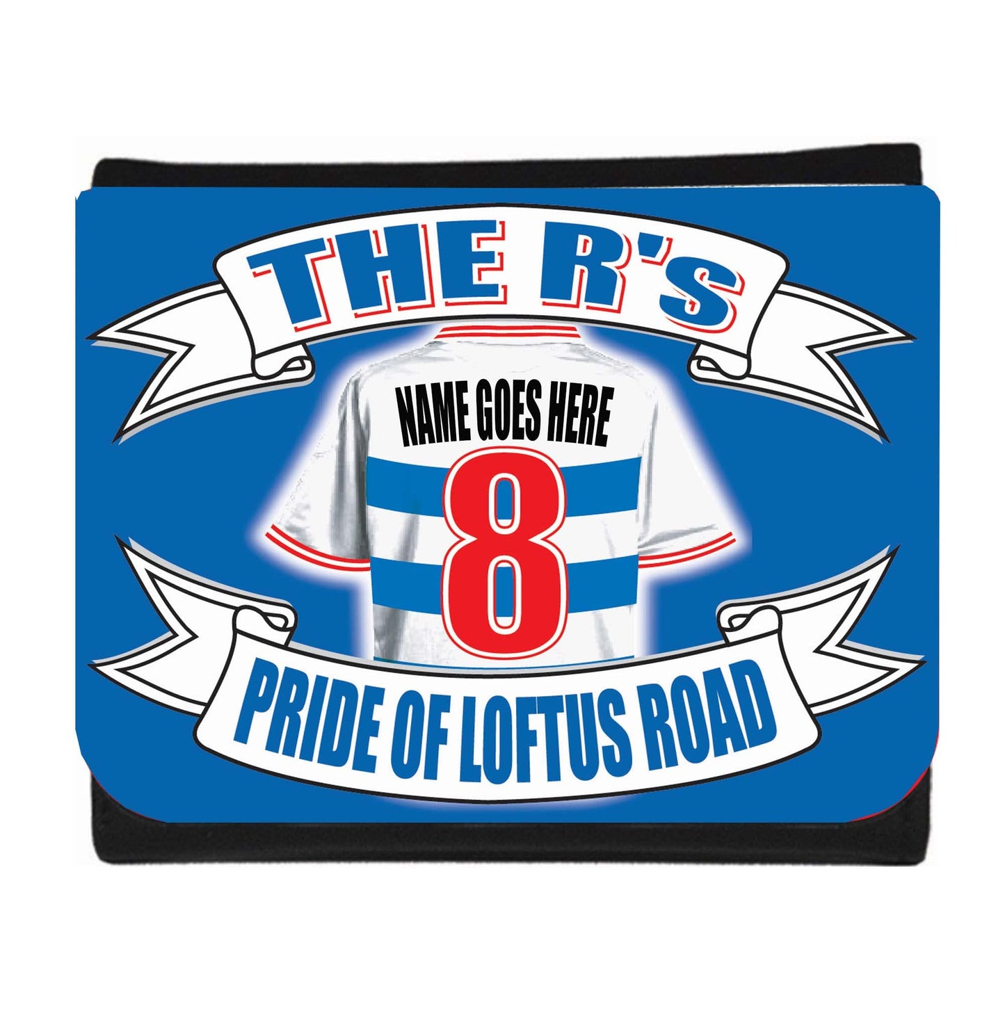 Queens PR Football Shirt Money Personalised Wallet Gift