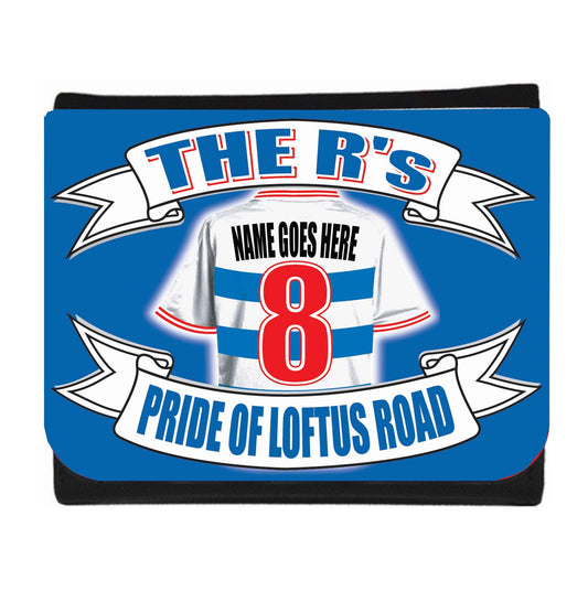 Queens PR Football Shirt Money Personalised Wallet Gift