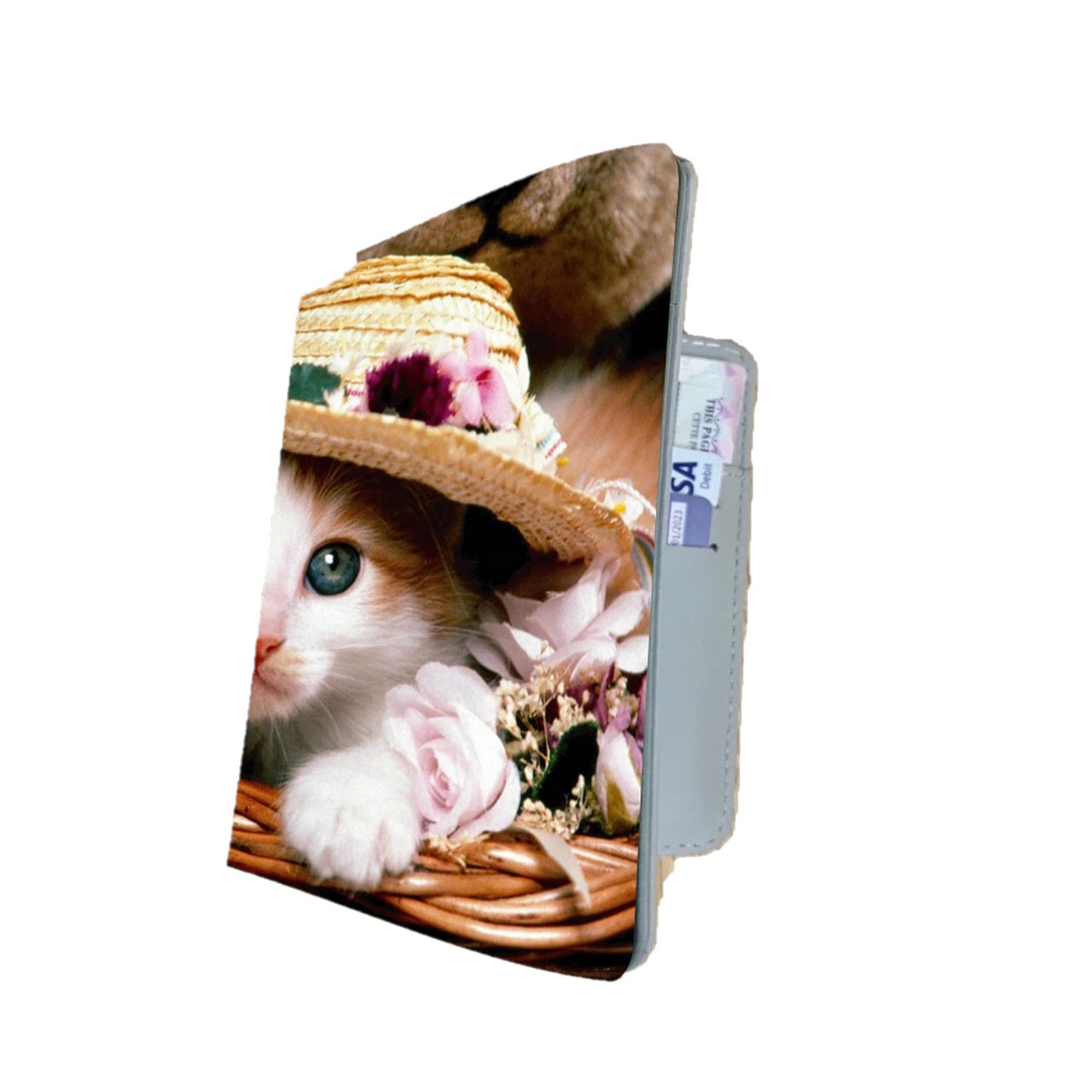 Cute Kitten Travel Passport Holder Case Gift Present