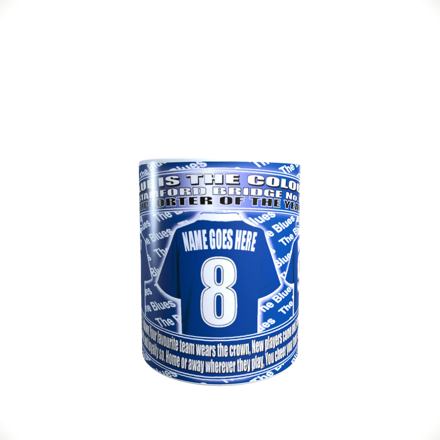 The Pensioners Football Team Shirt Personalised Mug Gift With Chocolate Footballs