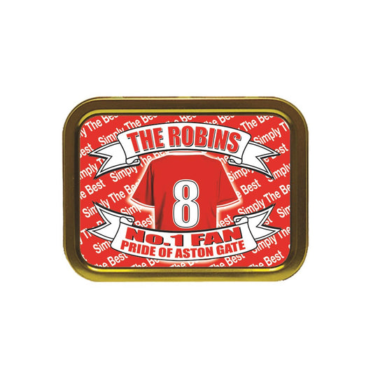 Bristol City Football Shirt Tobacco Storage Tin & Products