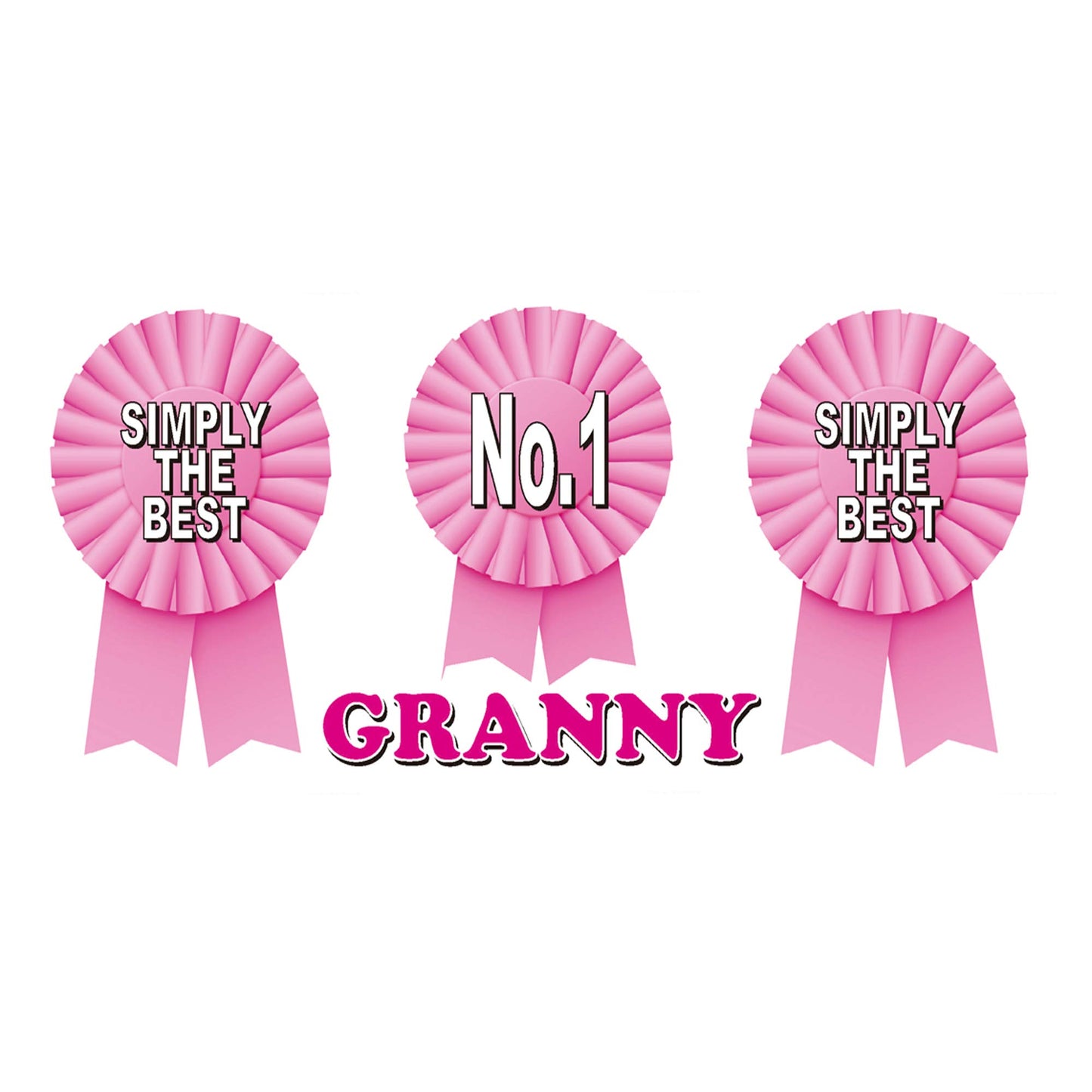 Simply The Best Granny Ceramic Rosette Gift Mug