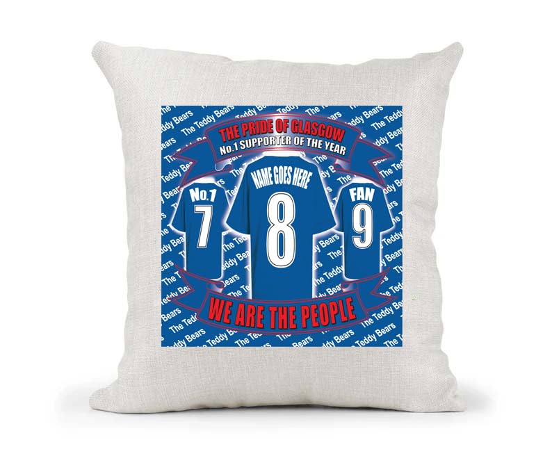 Glasgow The Teddy Bears Personalised Football Cushion Cover Gift