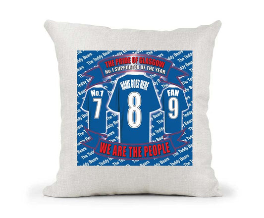 Glasgow The Teddy Bears Personalised Football Cushion Cover Gift