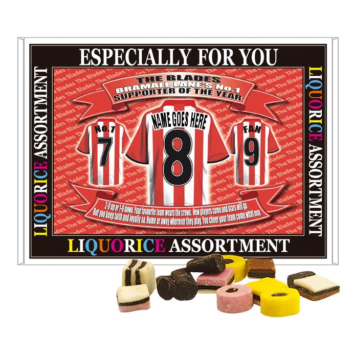 Sheffield U Personalised Football Shirt Gift Boxed Sweets